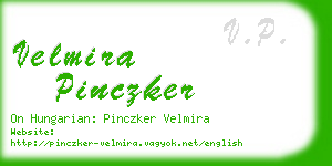 velmira pinczker business card